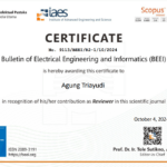 Selamat kepada Dr. Agung Triayudi, S.Kom., M.Kom atas Penghargaan sebagai Reviewer di Bulletin of Electrical Engineering and Informatics (BEEI)