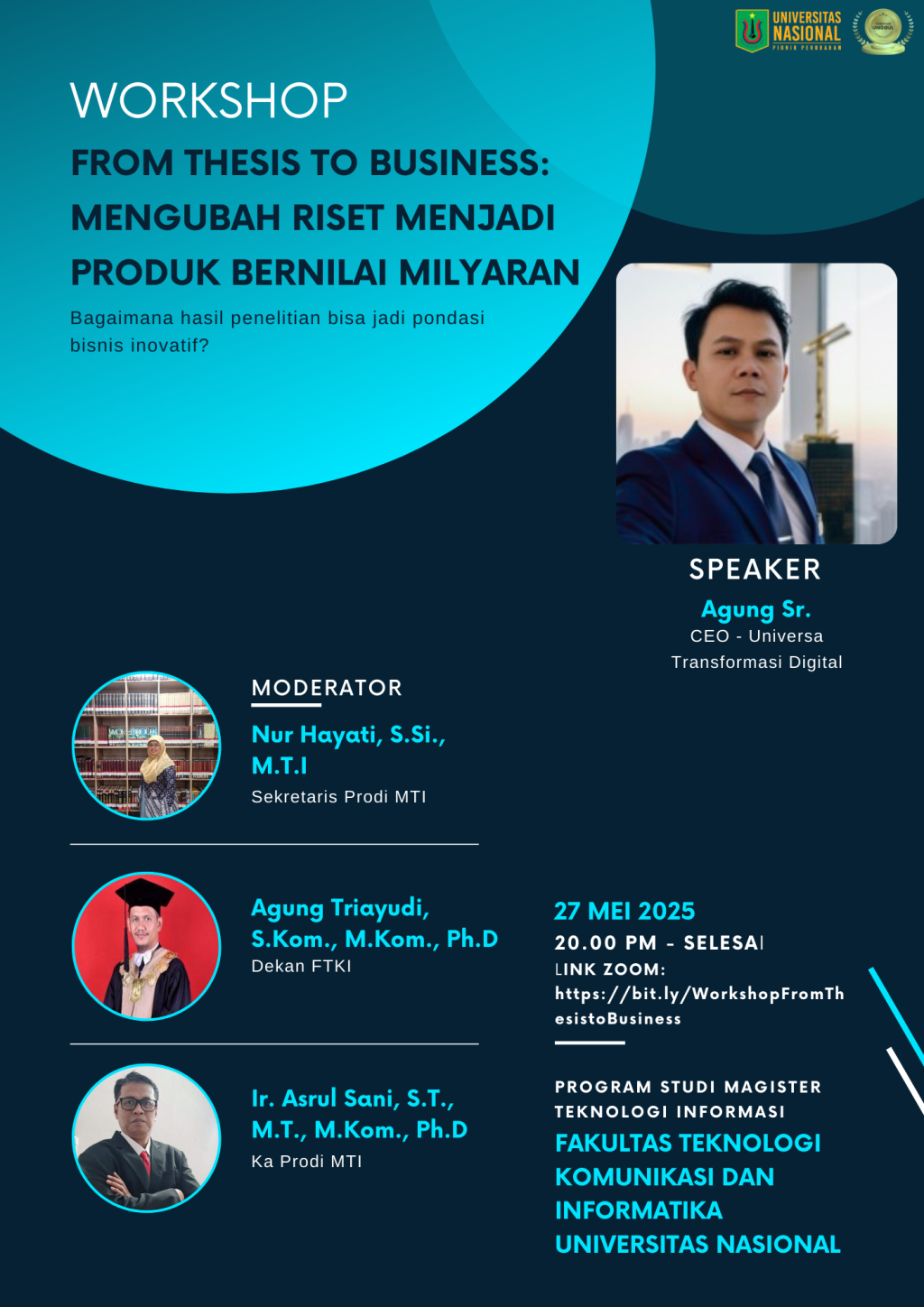 Blue Modern Business Conference Flyer